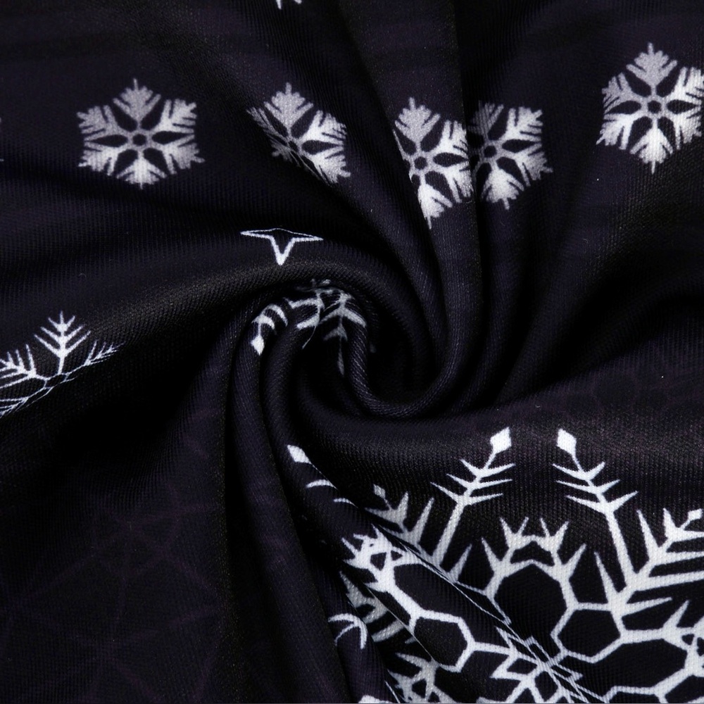 Blue Zone Planet Dress Snowflake Print Long Sleeve Medium - Picture 4 of 10